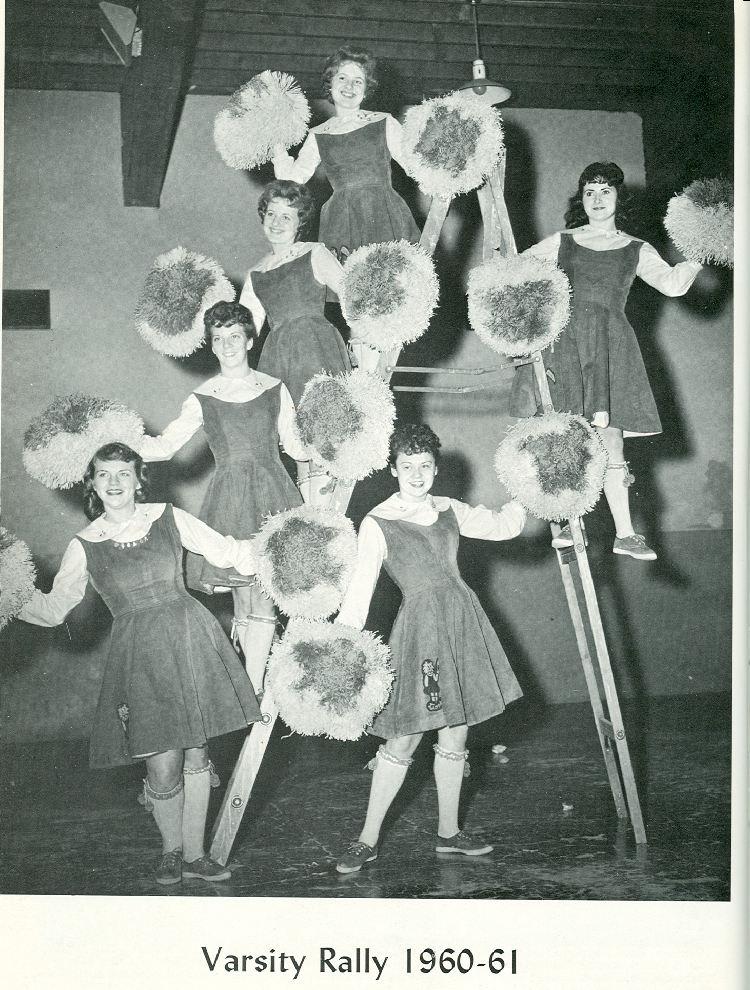 1961 varsity rally team 